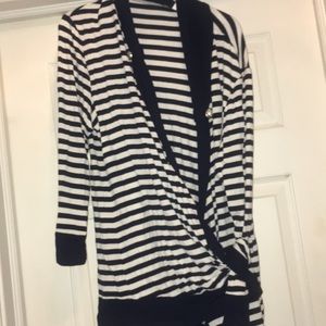 Nautical Striped Cardigan